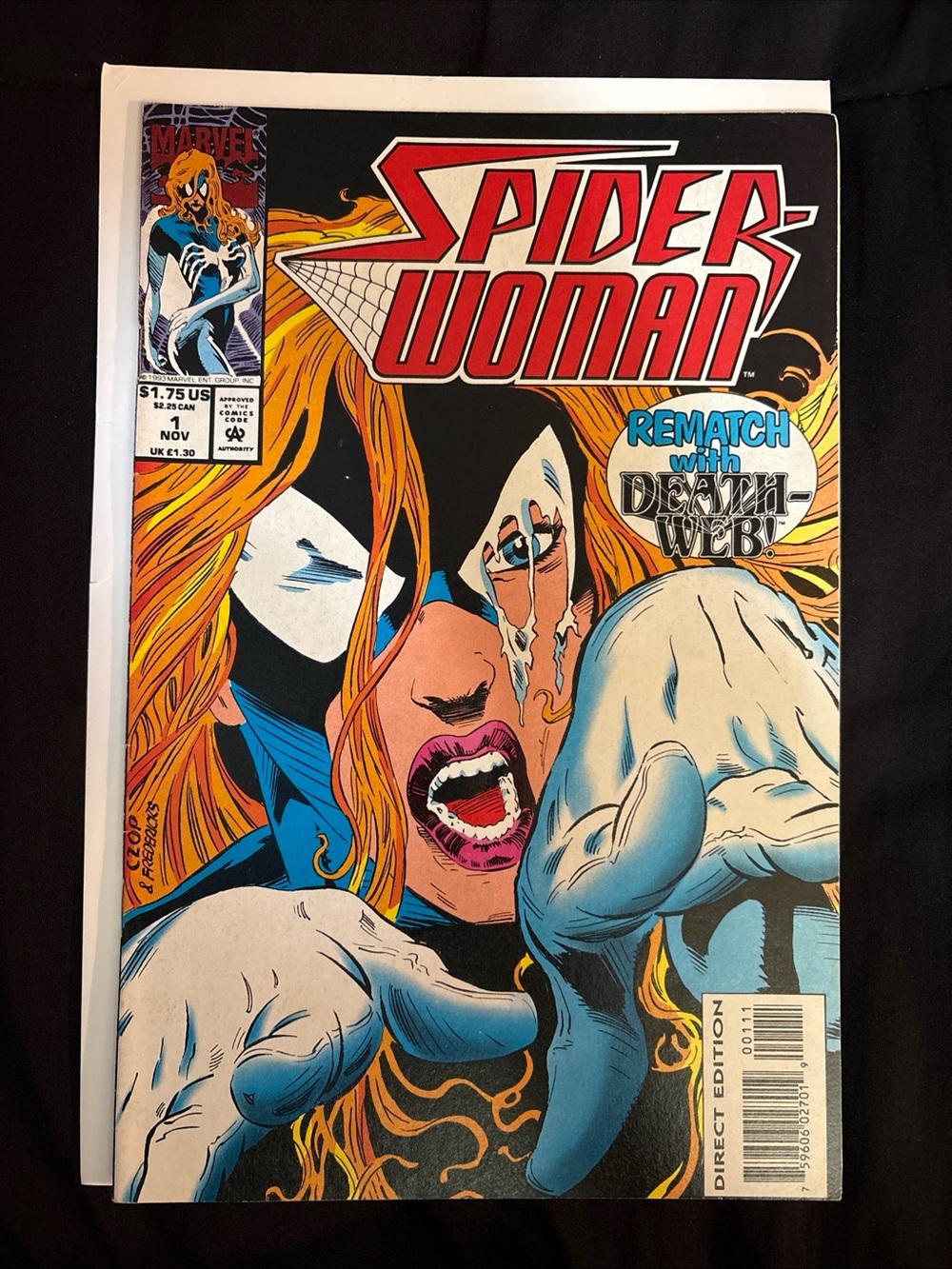 Spider-Woman #1 Deathweb! Czop/Fredericks Cover Marvel 1993